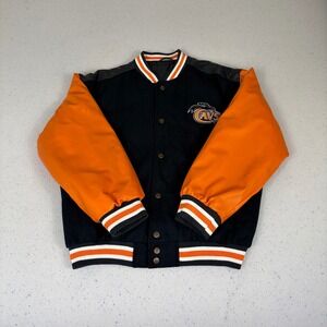 Virginia Cavaliers NCAA Varsity Jacket Steve & Barry's Black Orange M Bomber